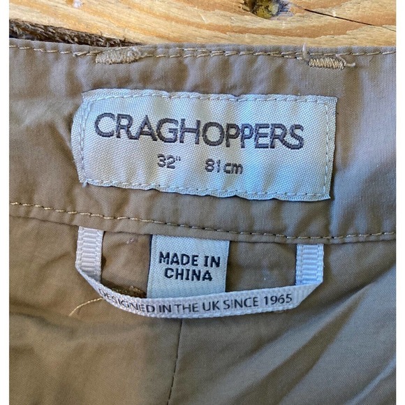 Craghoppers Zip Pocket Shorts Size 32 Men’s Khaki - Picture 3 of 10